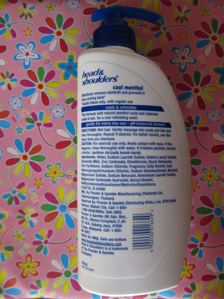 head &amp; shoulders anti-dandruff shampoo 750ml