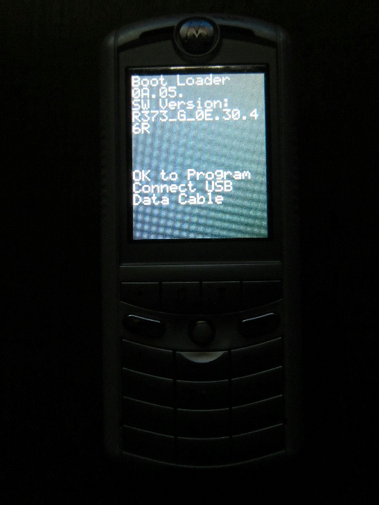 Motorola E1 Boot Loader Repair